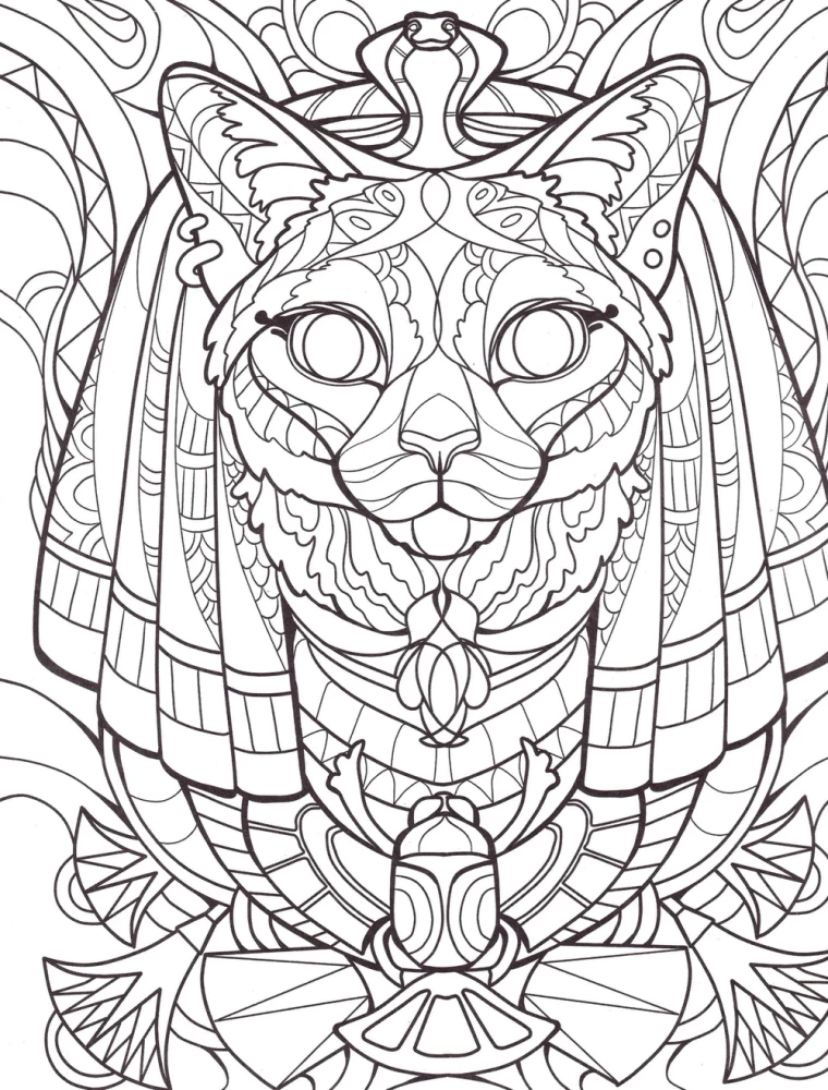 Katzen. Anti-Stress-Ausmalbuch