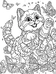 Katzen. Anti-Stress-Ausmalbuch