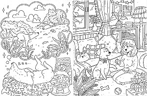 Anti-Stress Coloring Book. My Dog