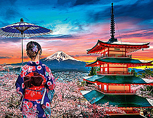 Puzzle 1000 - Fuji vaade