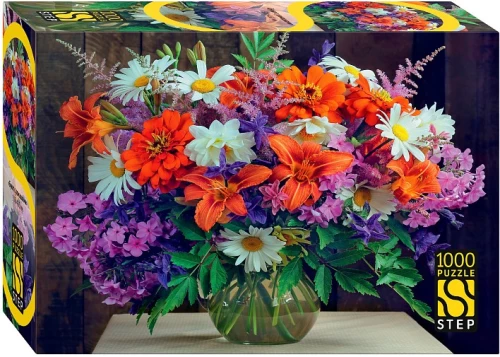 Puzzle 1000 - Blumengesteck mit Kamille