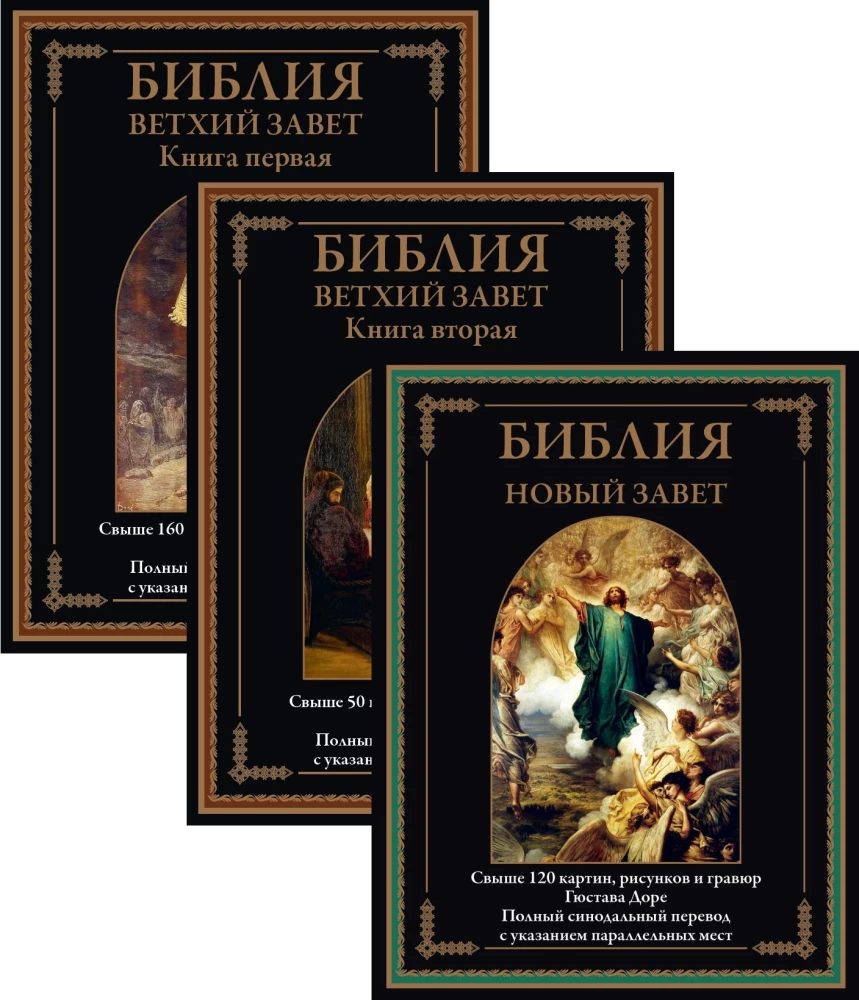 Библия. Ветхий завет книга 1 и 2. Новый завет