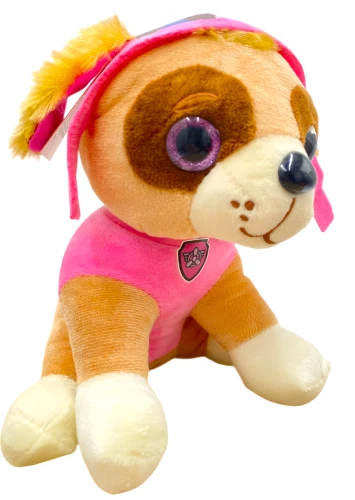 Minkšta žaislinė figura - Paw Patrol. Skajus, 20cm, ant tvirtinimo.