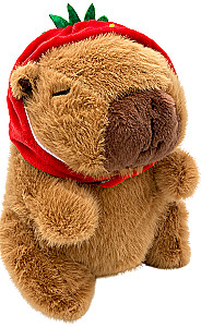 Soft Toy - Capybara in Strawberry Hat, 22cm