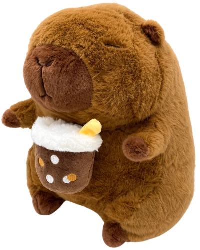 Minkšta žaislinė figura - Kapibara su kava, 30cm