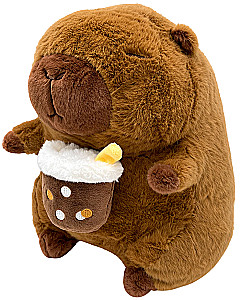 Soft Toy - Capybara with Coffee, 30cm