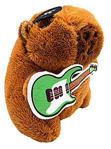 Miś pluszowy - Kapibara z gitarą, 11 cm, na zawieszeniu