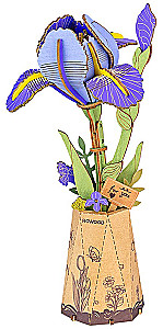Конструктор ROBOTIME - Purple Iris, 73 детали