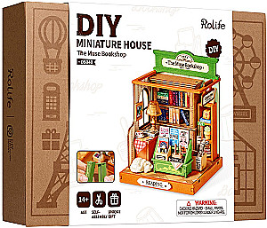 3D-assembled miniature ROBOTIME - The Muse Bookshop, 114 parts