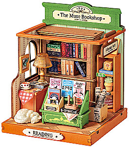 3D-assembled miniature ROBOTIME - The Muse Bookshop, 114 parts