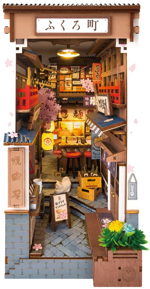 3D-Bausatz Miniatur ROBOTIME - Sakura Wine Alley, 249 Teile