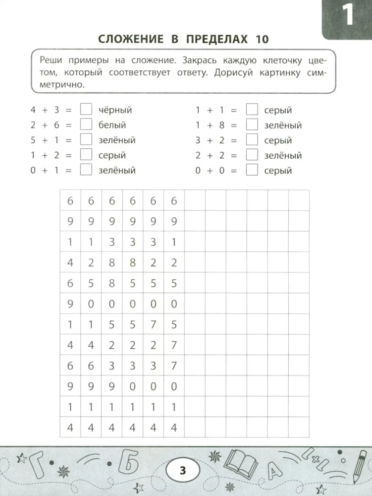 Mathematical Coloring Tests: Addition and Subtraction