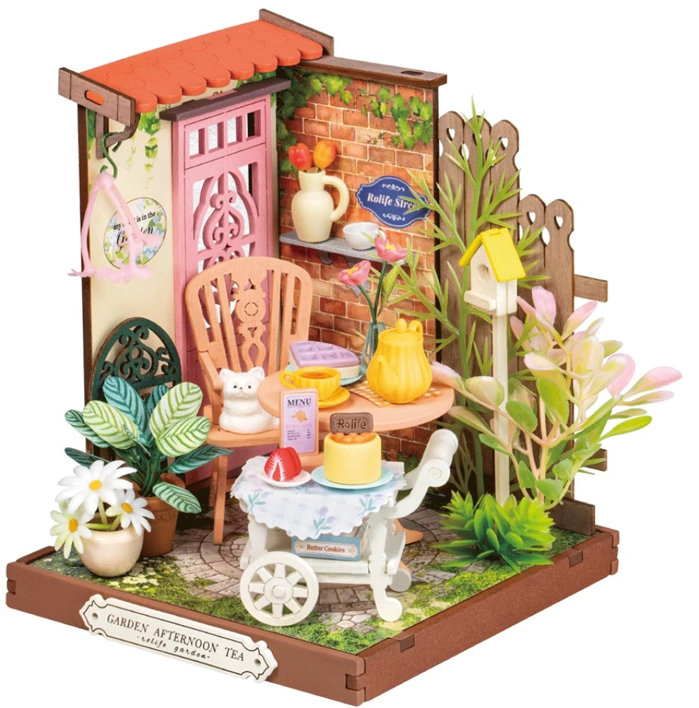 3D-Bausatz Miniatur ROBOTIME - Fancy Tea Yard, 112 Teile