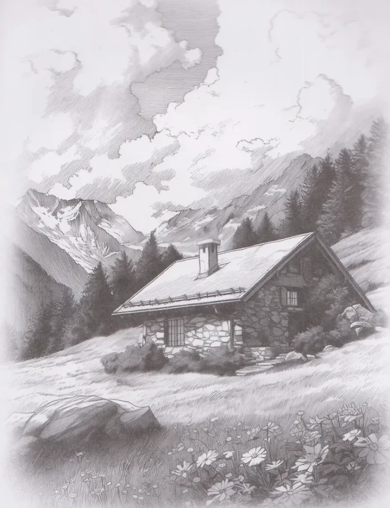 Meine Skizzen. Landschaften. 15 Skizzen zum Schattieren