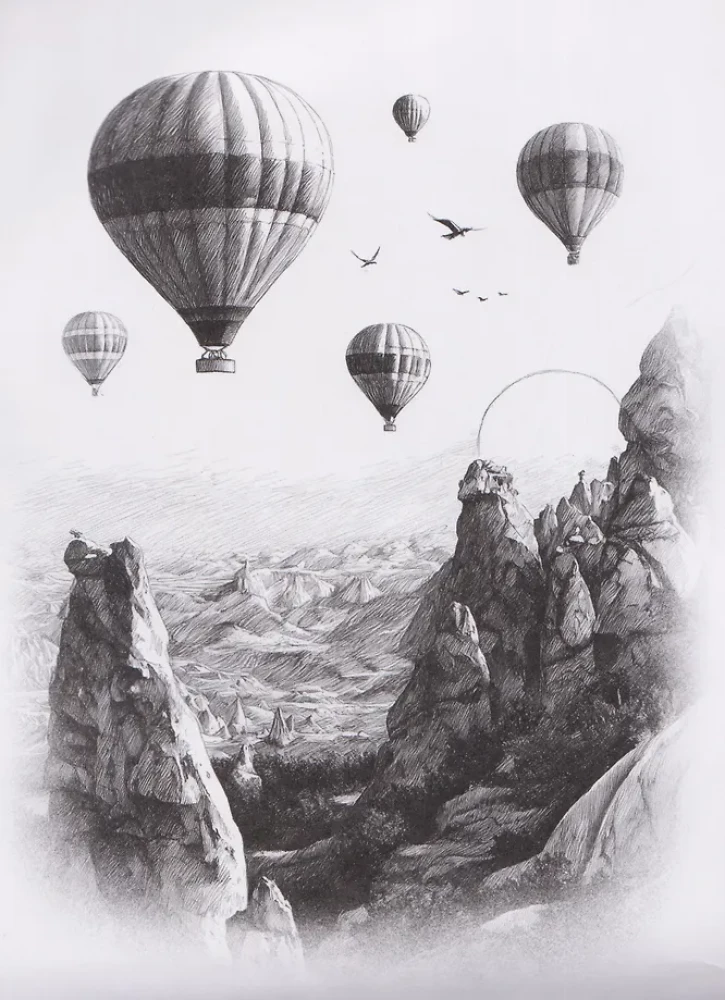 Meine Skizzen. Landschaften. 15 Skizzen zum Schattieren