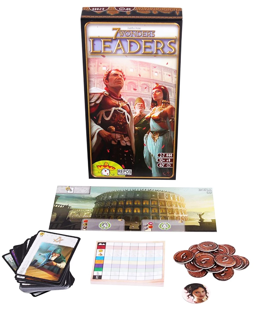 Настольная игра - 7 Wonders. Leaders (на английском языке) (дополнение)