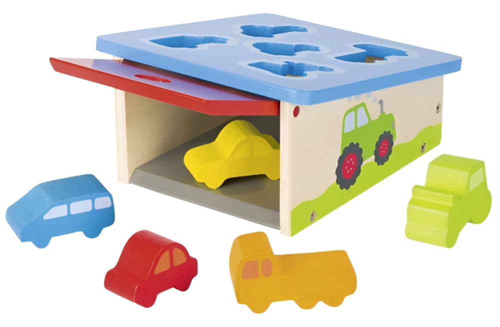 Wooden Sorter - Transport, 6 pieces,
