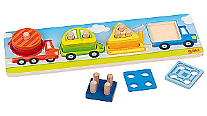 Wooden Sorter Puzzle - Transport, 12 Pieces