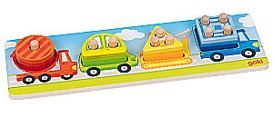 Wooden Sorter Puzzle - Transport, 12 Pieces