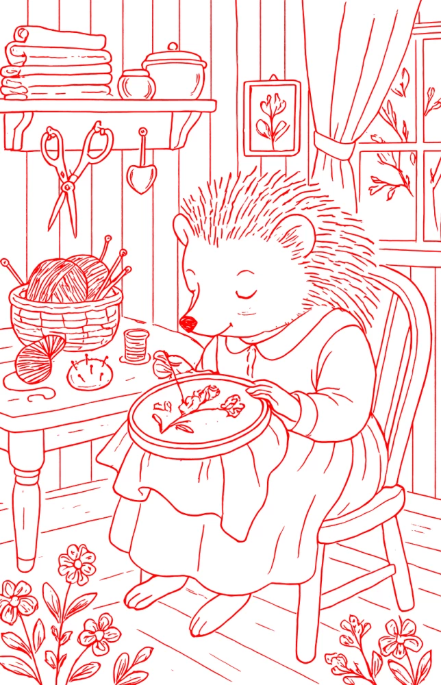 Švelnios letenos. Patogus spalvinimo anti-stresas Beatrix Potter dvasioje