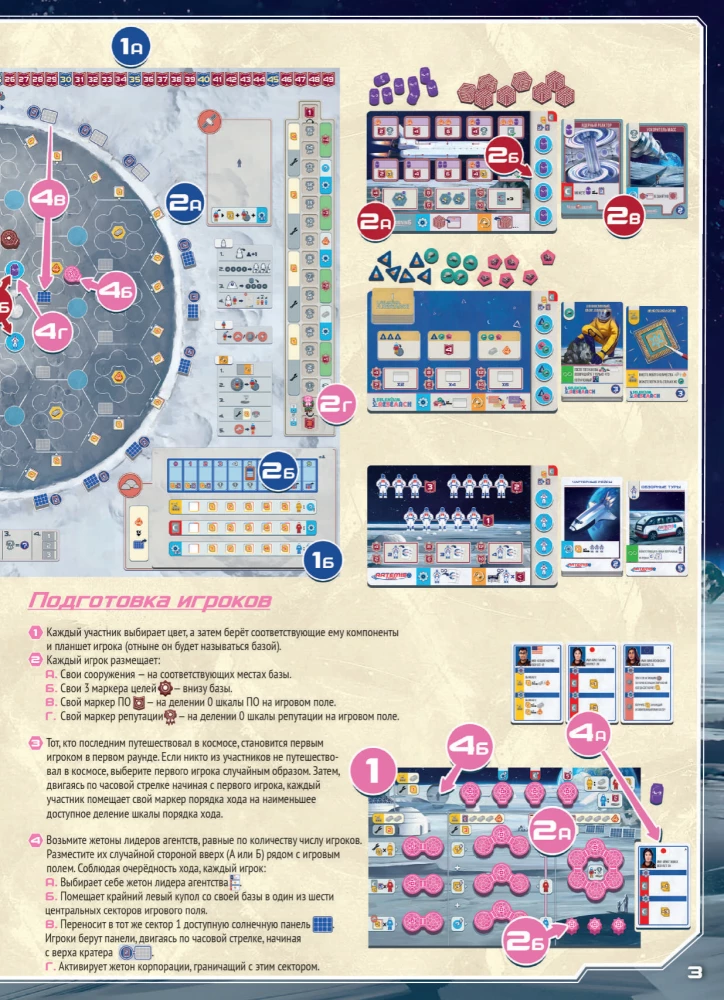 Brettspiel - Shackleton Basis. Reise zum Mond