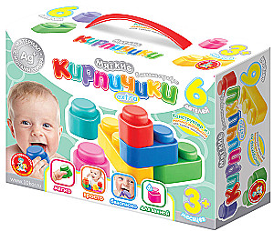 Конструктор - Мягкие кирпичики. Extra, 6 деталей