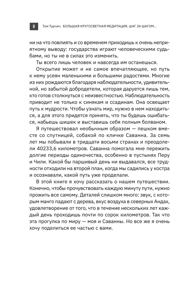 Большая кругосветная медитация. Шаг за шагом: 7 лет, 6 континентов, 45 000 километров