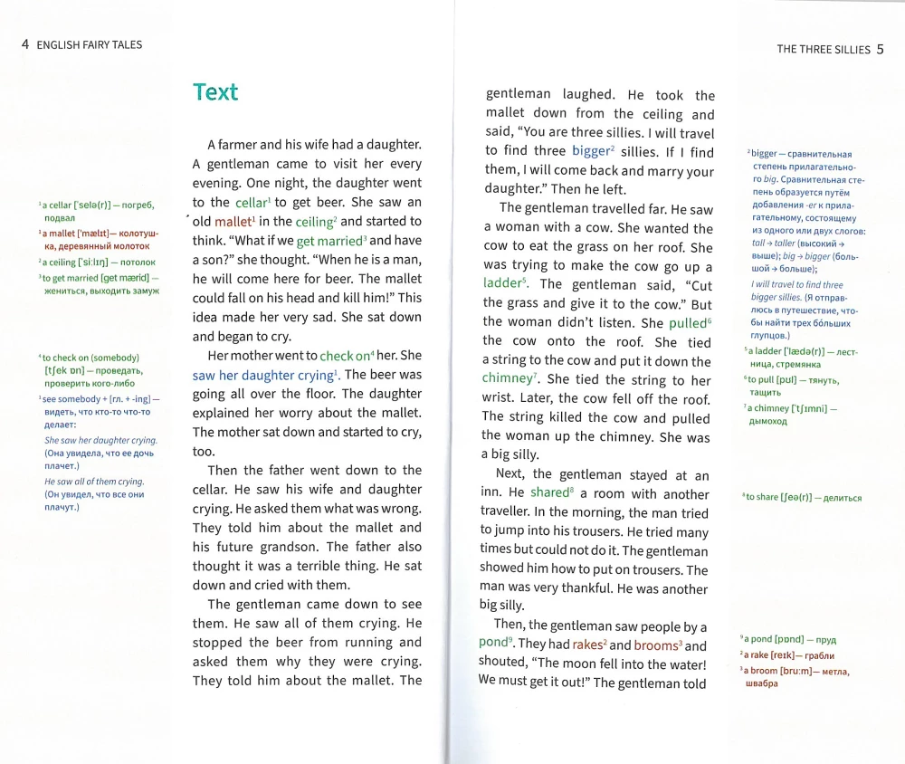 Englische Märchen = English Fairy Tales. Reader-Übungsbuch mit Farbkennzeichnung zur Vorbereitung auf die Prüfungen A1–A2