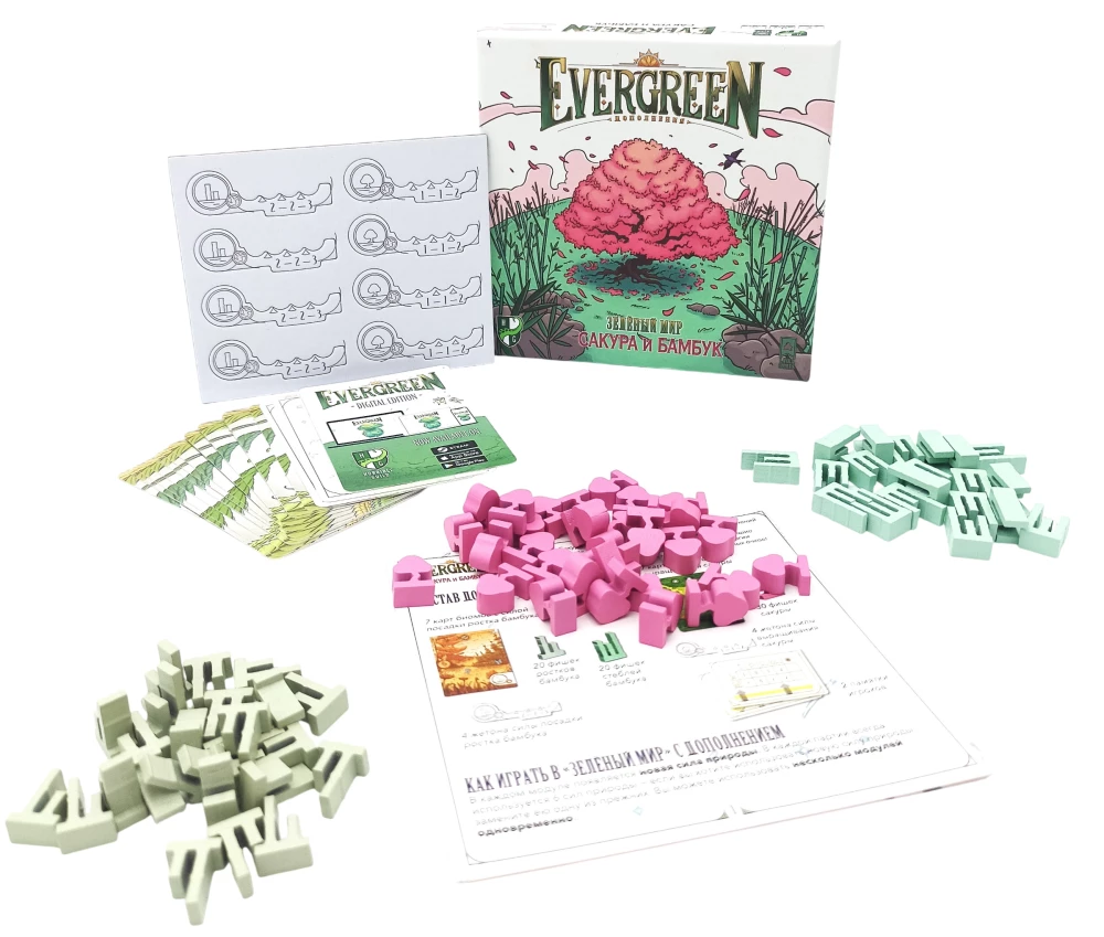 Gra planszowa - Evergreen. Sakura i bambus (dodatek)