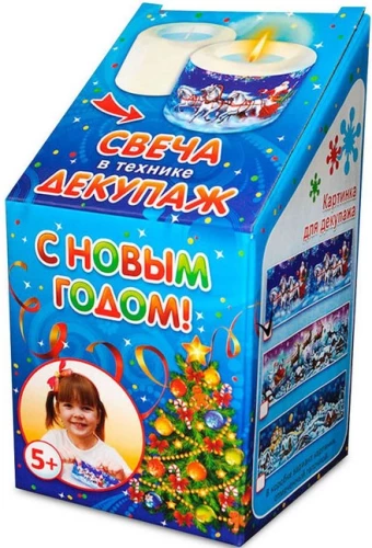 Radošais komplekts - Sveču dekupāžas tehnikā