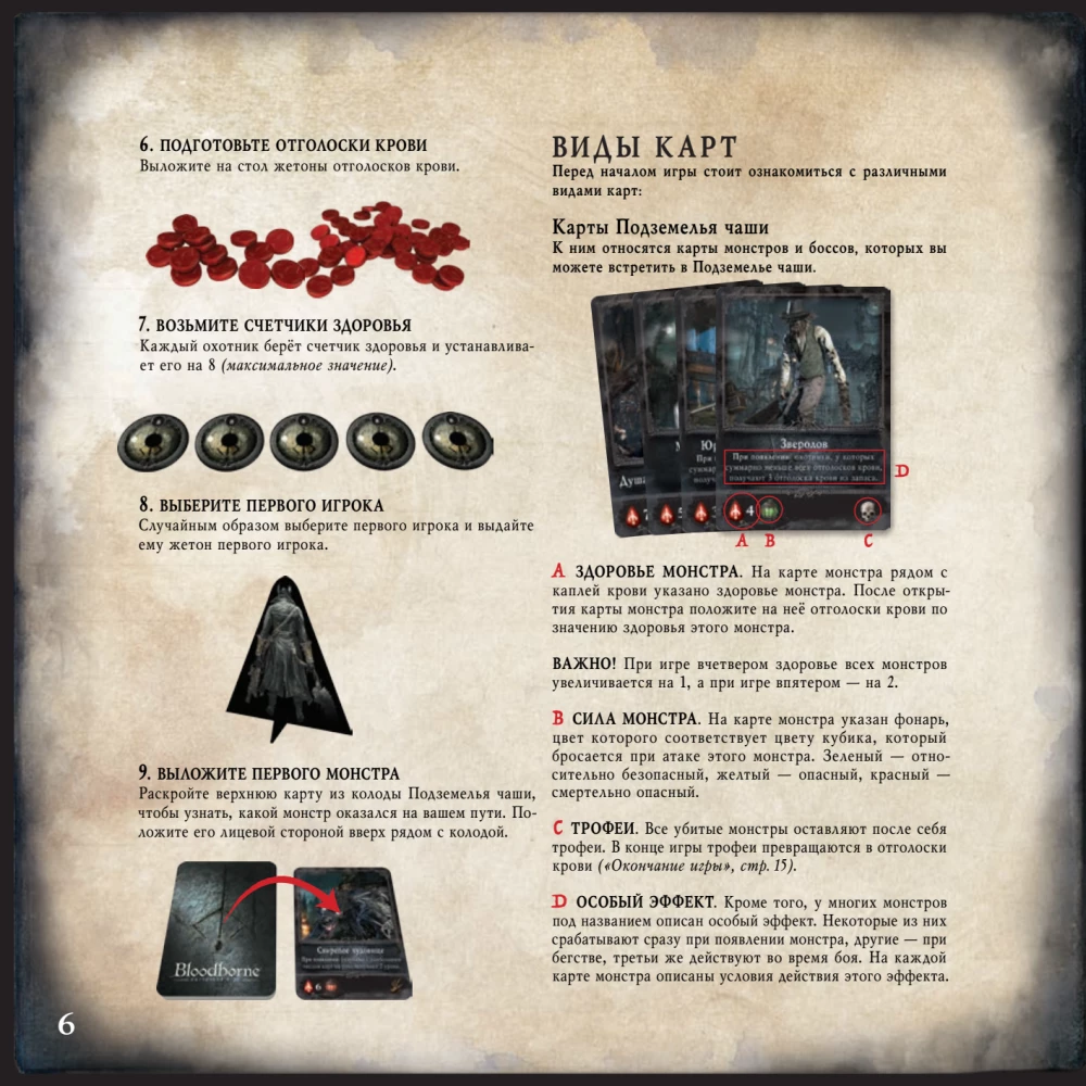 Настольная игра - Bloodborne. Порождение крови
