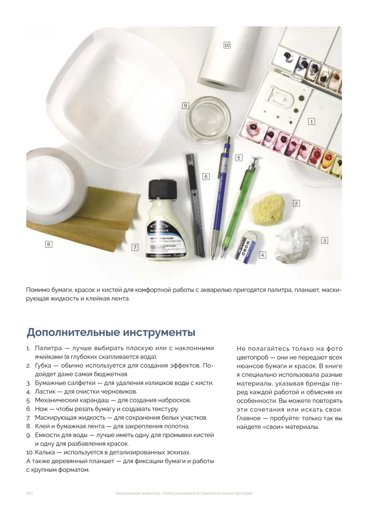 Akwarelowe malarstwo. Lekcje rysunku od azjatyckich ilustratorów