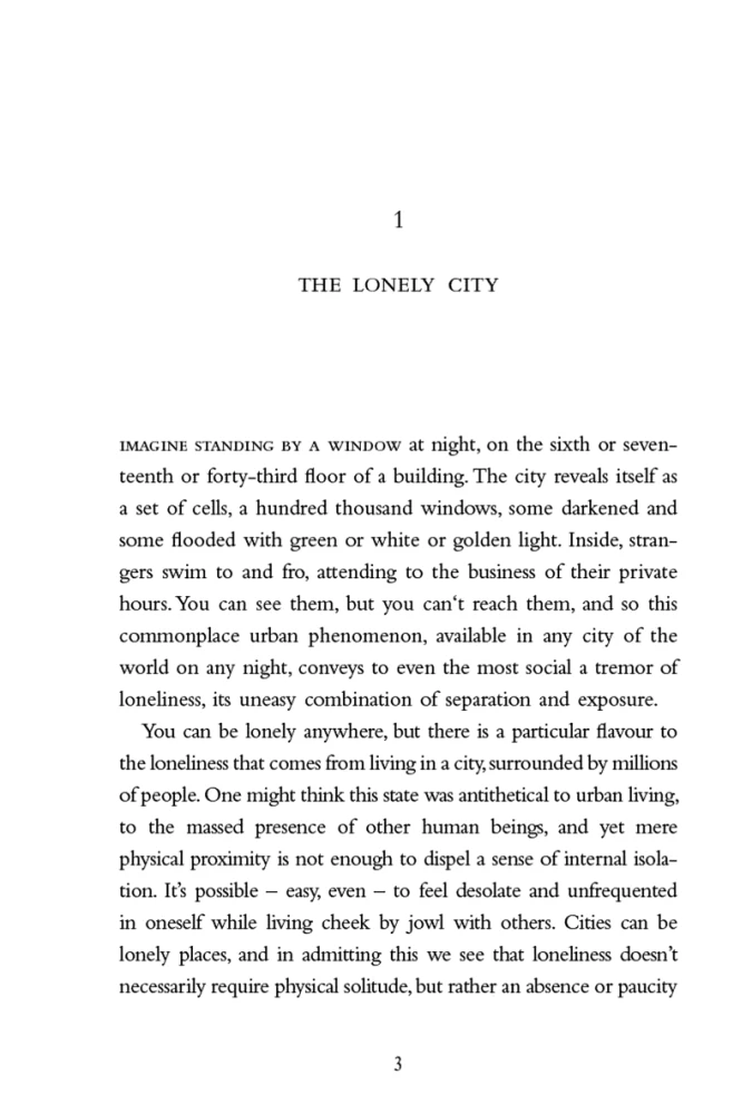 The Lonely City. Adventures in the Art of Being Alone