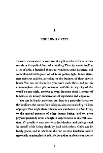The Lonely City. Adventures in the Art of Being Alone