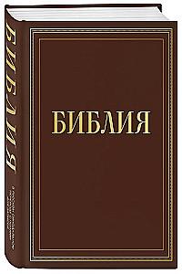 Biblija rusų sinodiniame vertime su užrašų laukais (ruda)
