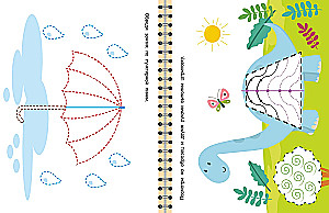 Interhemisphärische Interaktion. Zeichnen mit der linken und rechten Hand gleichzeitig. 3–5 Jahre