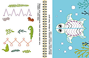 Interhemisphärische Interaktion. Zeichnen mit der linken und rechten Hand gleichzeitig. 3–5 Jahre