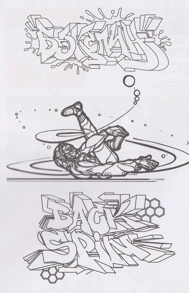 Breakdance. Graffiti. Elemente