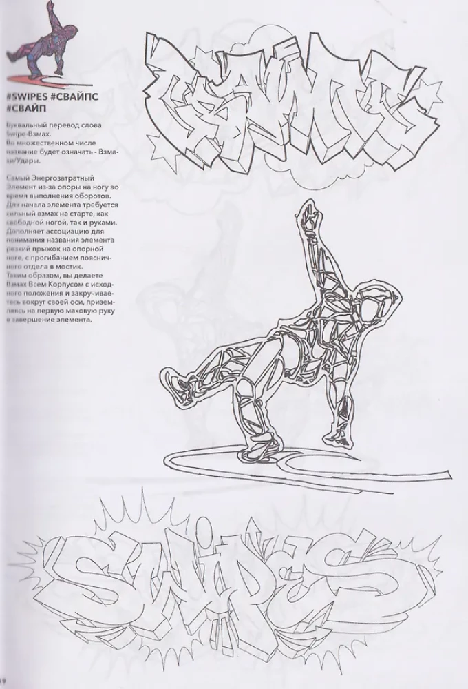 Breakdance. Graffiti. Elemente