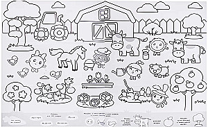 Minikids. Sehr großes Malbuch. Abenteuer auf der Farm