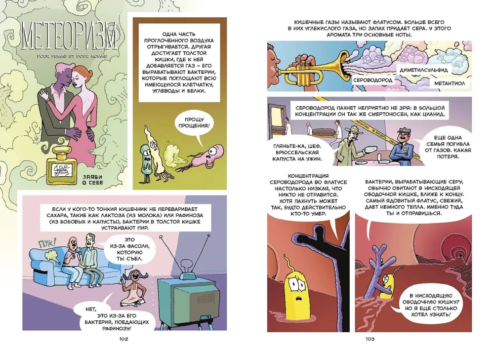 Digestion. Scientific Comic