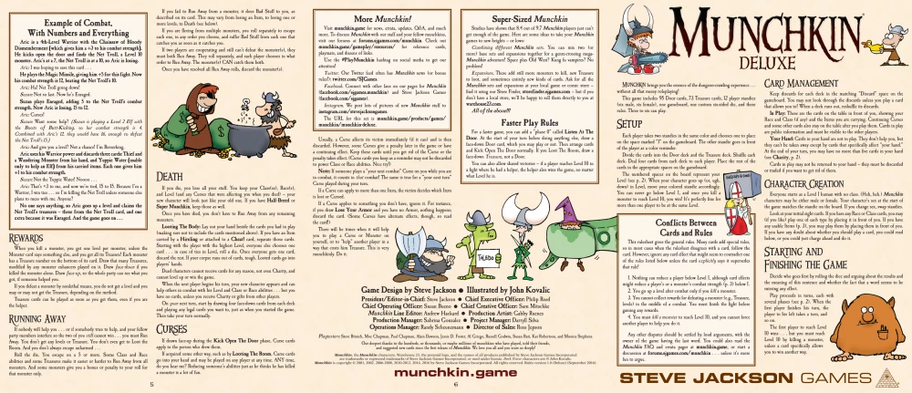 Настольная игра - Munchkin Deluxe (EN)