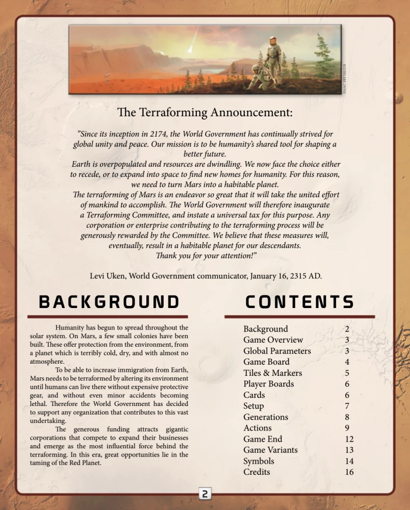 Brettspiel - Terraforming Mars (EN)