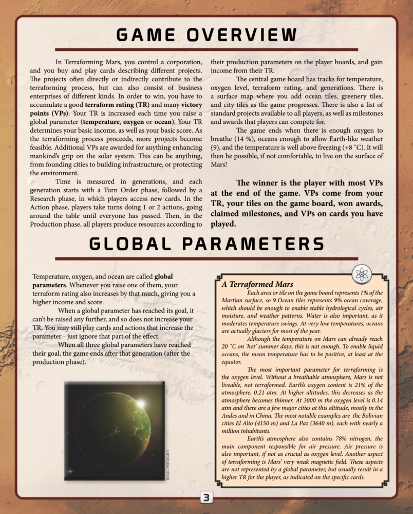 Brettspiel - Terraforming Mars (EN)