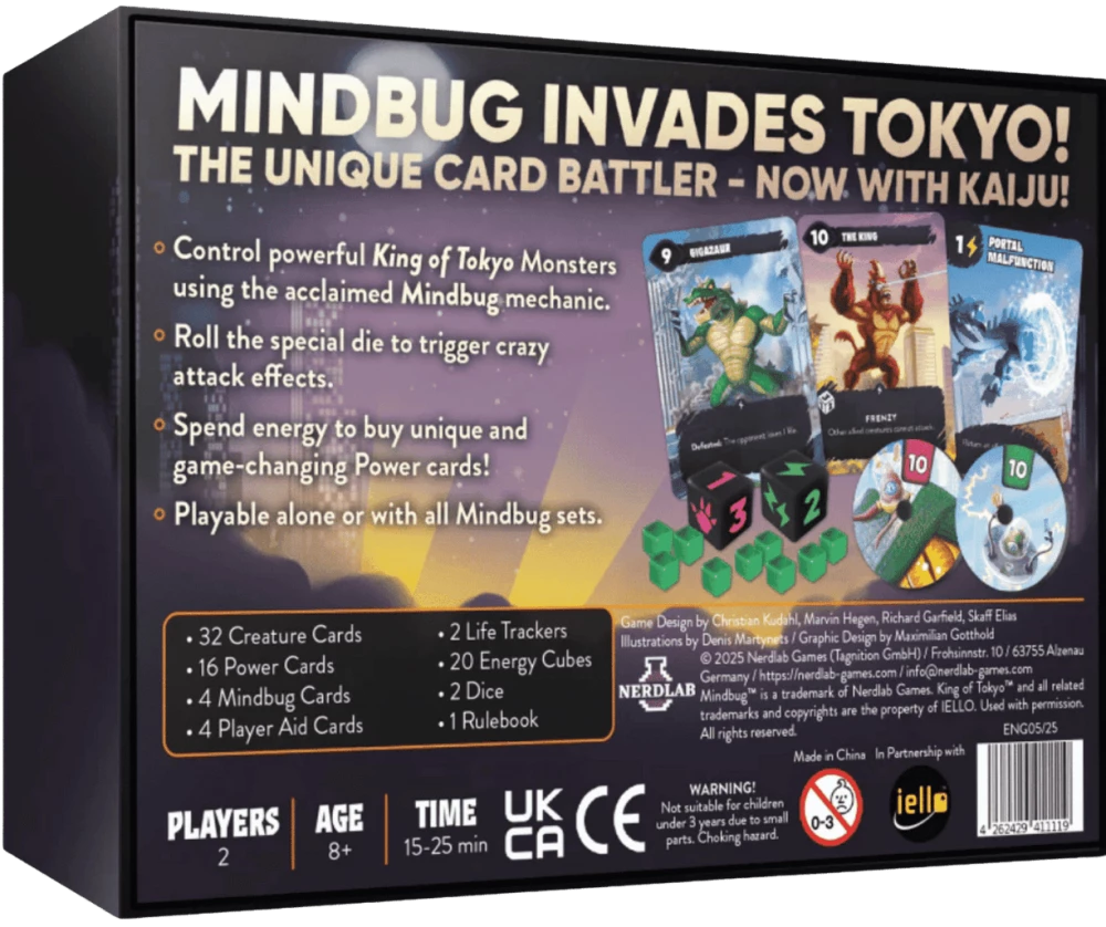 Lauamäng - Mindbug x King of Tokyo (EN)