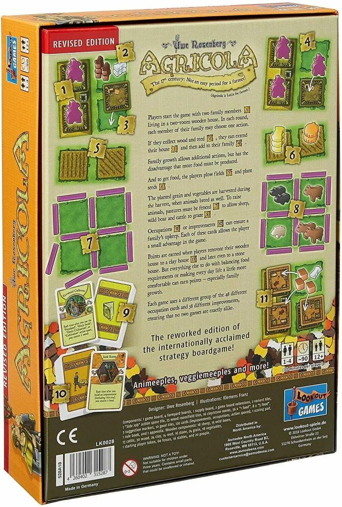 Stalo žaidimas - Agricola (EN)