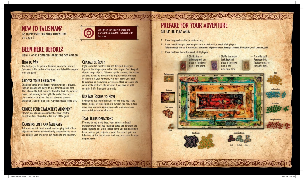 Galda spēle - Talisman Core (5. izdevums) (EN)
