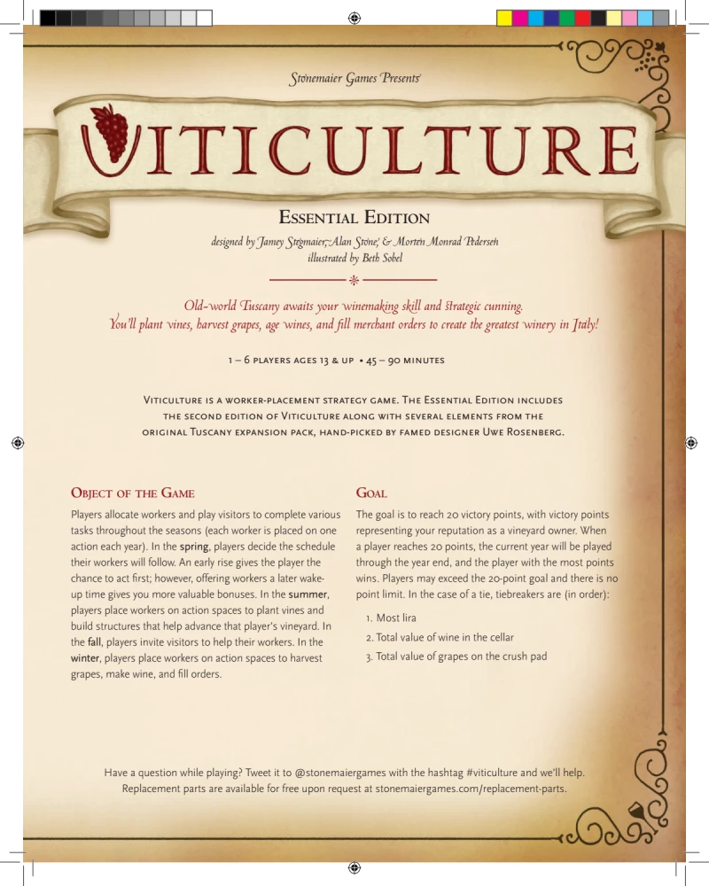 Brettspiel - Viticulture: Essential Edition (EN)