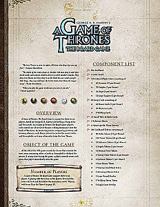 Lauamäng - A Game of Thrones Lauamäng 2. väljaanne (EN)