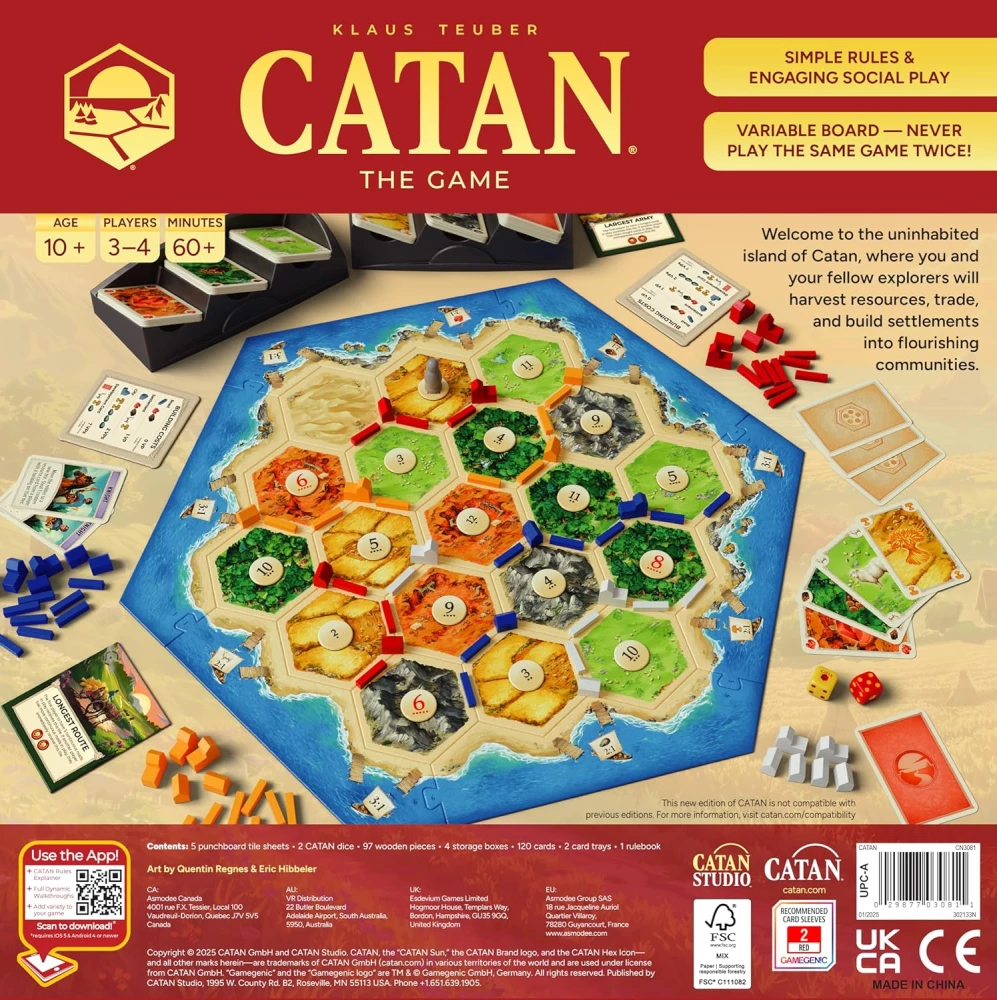 Galda spēle - CATAN 6. izdevums (2025) (EN)